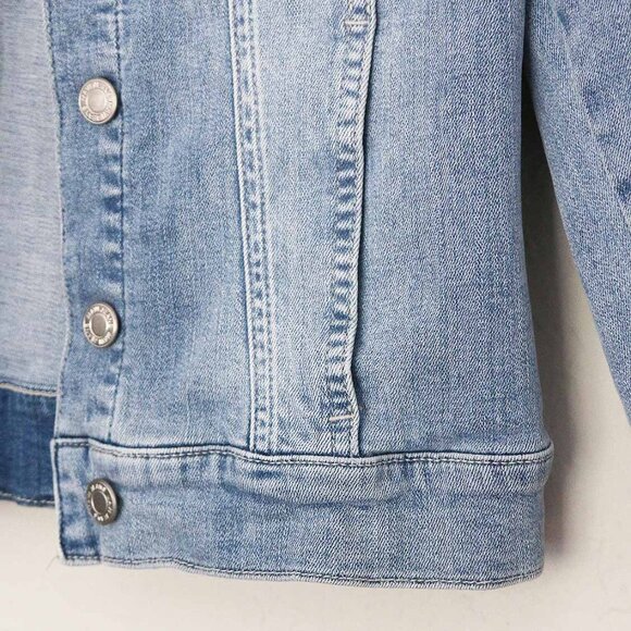 Mavi Women's XS Samantha Denim Jacket Stretchy Slim Fit Crop Organic Cotton $118 - Picture 13 of 15